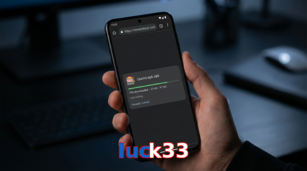 Main screen of Luck33 apk page for PK players
